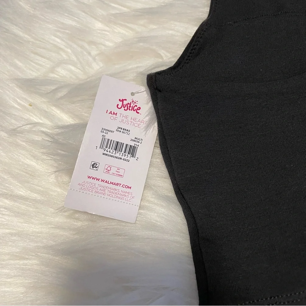 NWT Justice Sports Bra Set 34